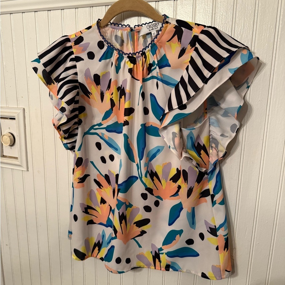 Crosby by Millie Burch Shine Your Bright XS Blouse